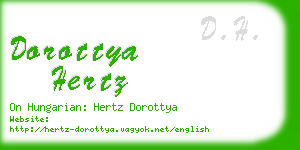 dorottya hertz business card